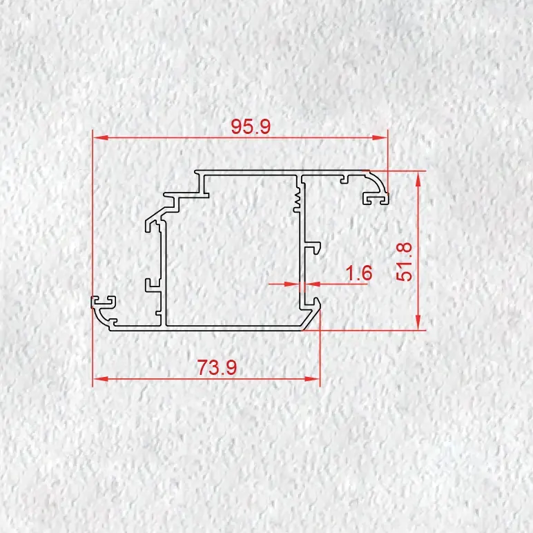 لنگه درب با ضخامت 1.6 