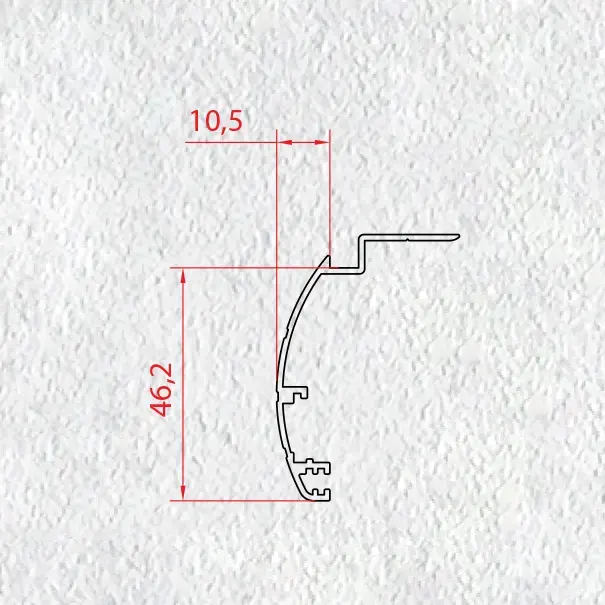 پروفیل روکوب گرد شیاردار